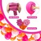 Pink and Orange Balloons 60PCS 12 inch Orange Hot Pink Light Pink Latex Balloons with Ribbons for Party Decoration